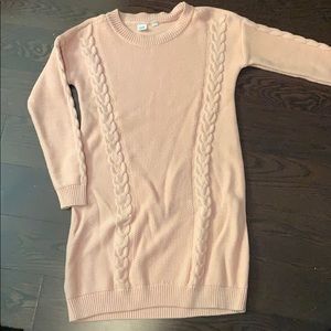 Pink knit Sweater dress
